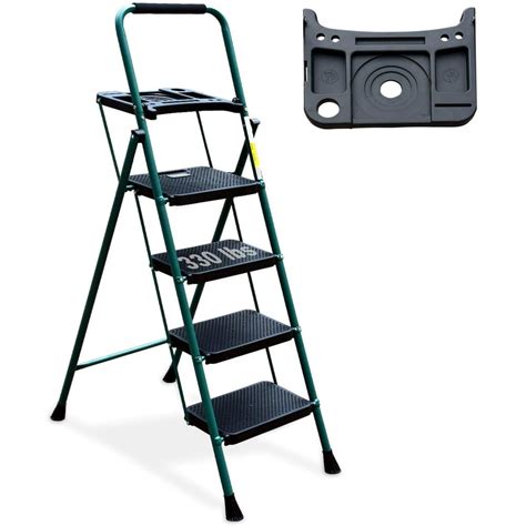 4 step foldable ladder|4 step ladder with platform.